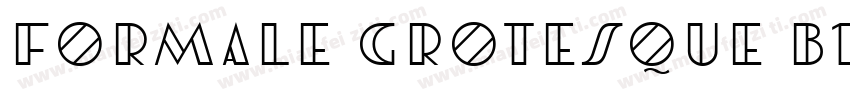 Formale Grotesque B1字体转换